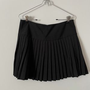 Aqua Black Pleated Mini Skirt